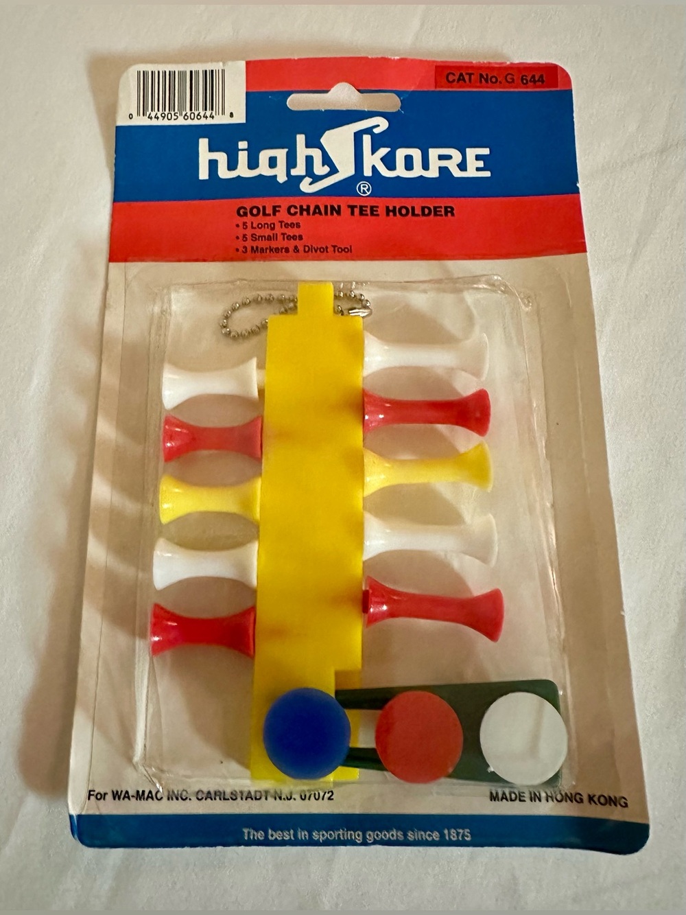 Vintage HighSkore Golf Chain Tee Holder